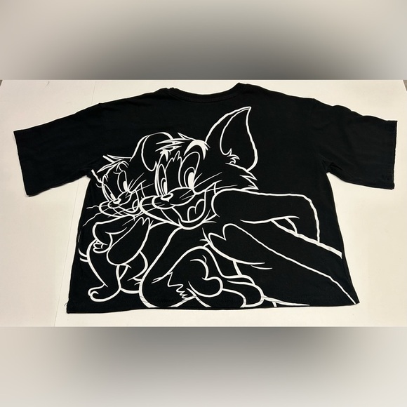 Tom‎ and Jerry Juniors’ Graphic Rubber Patch Tee with Short Sleeves Size S (3-5) - Picture 9 of 15